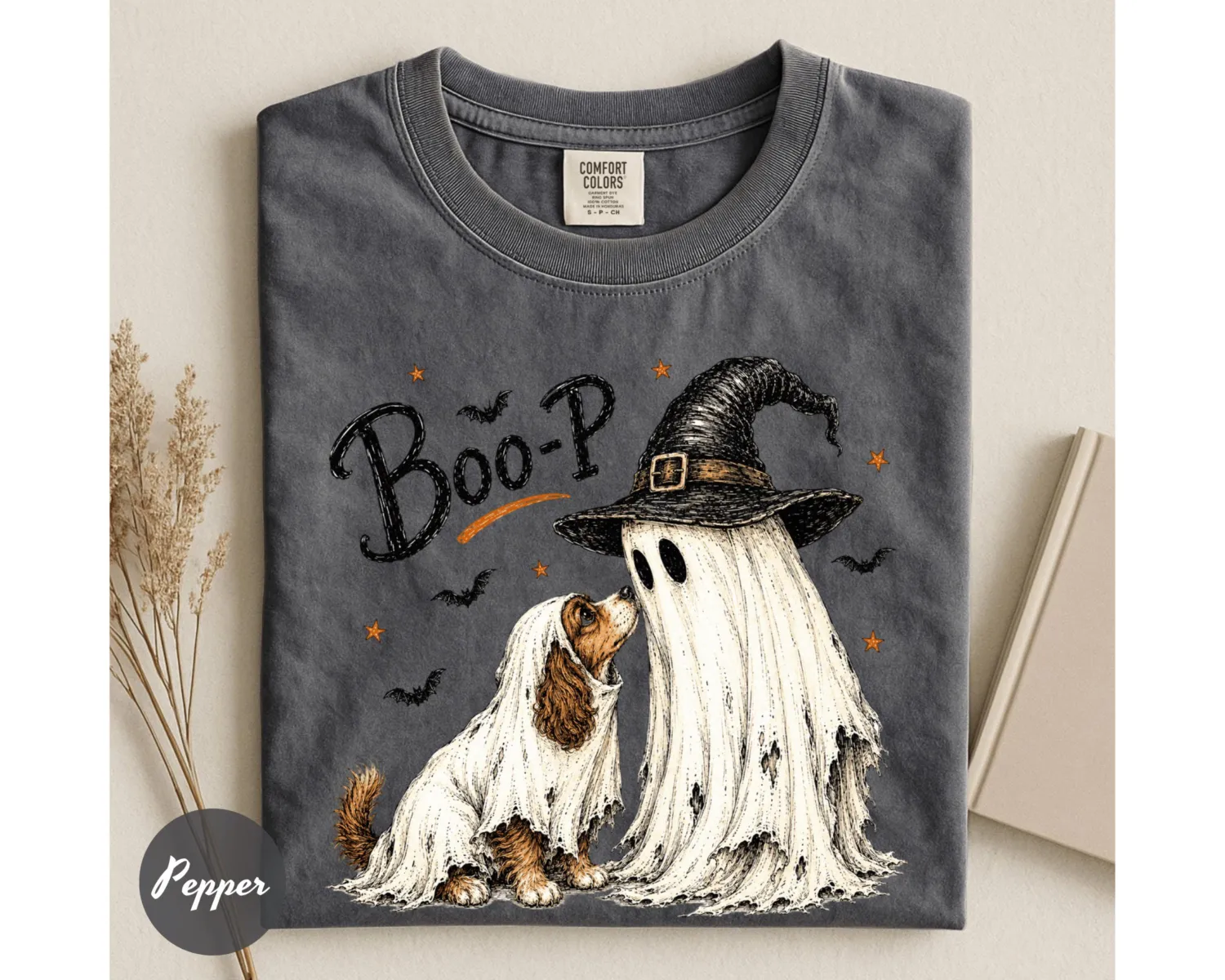 Boo-P Ghost Dog Halloween T-Shirt Boo-P Ghost Dog Halloween T-Shirt