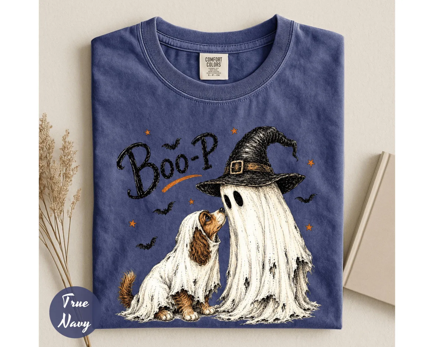Boo-P Ghost Dog Halloween T-Shirt Boo-P Ghost Dog Halloween T-Shirt