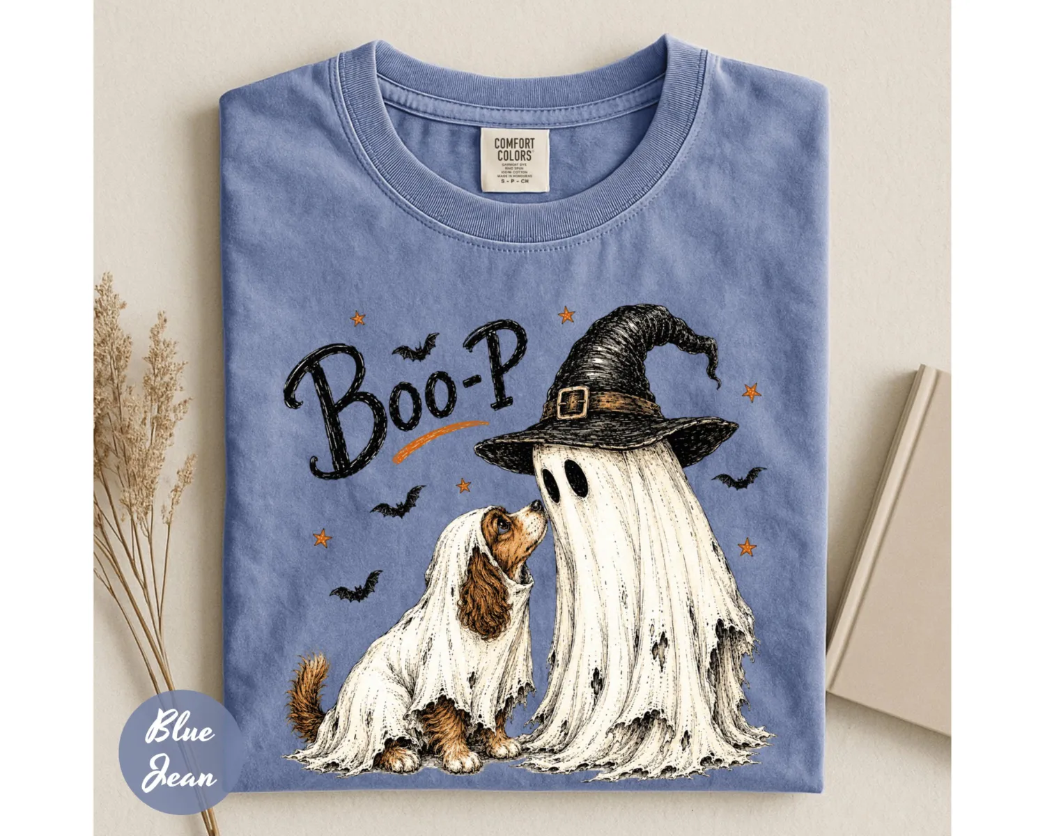 Boo-P Ghost Dog Halloween T-Shirt Boo-P Ghost Dog Halloween T-Shirt