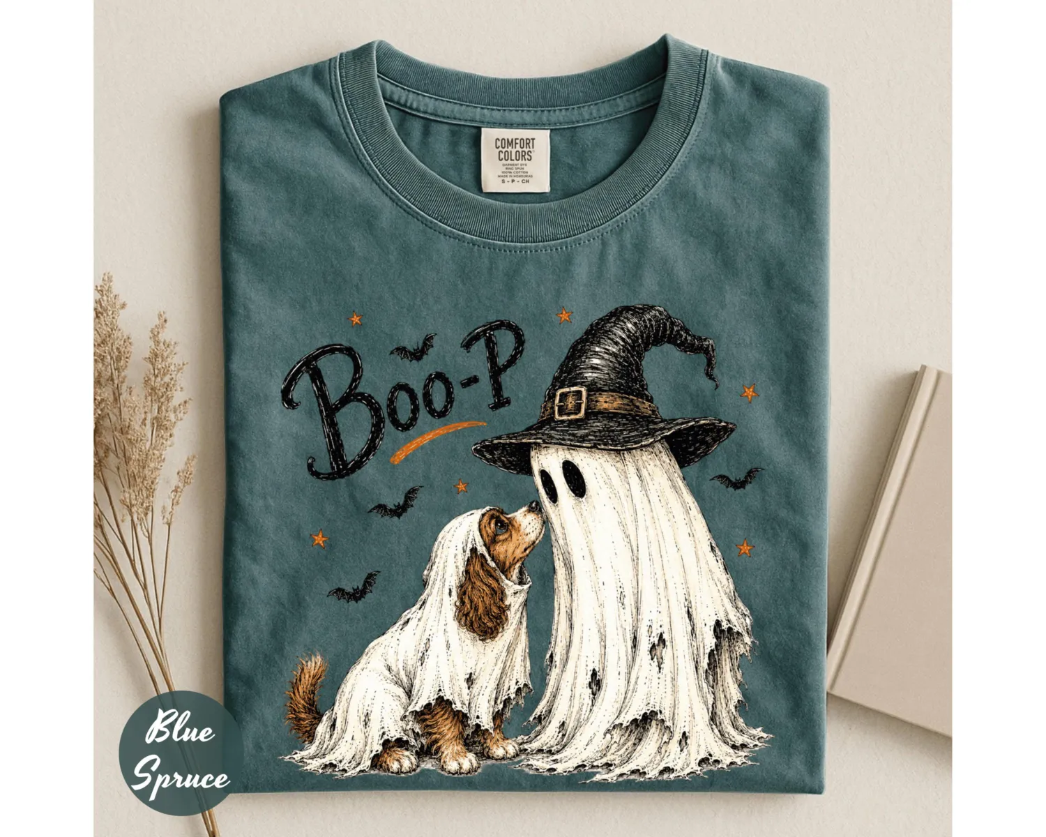 Boo-P Ghost Dog Halloween T-Shirt Boo-P Ghost Dog Halloween T-Shirt