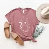 Ghost Cat Halloween Shirt, Ghost Cat T-Shirt, Funny Ghost Cat Tee, Cute Halloween Shirt, Funny Halloween Cat Lover Shirt, Spooky Cat Shirt Cute Ghost Cat Halloween T-Shirt