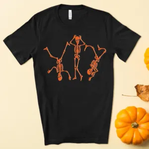 Funny Break Dancing Skeleton Halloween T-Shirt Funny Break Dancing Skeleton Halloween T-Shirt
