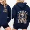 Retro Halloween Skeleton Spooky Season Hoodie Retro Halloween Skeleton Spooky Season Hoodie