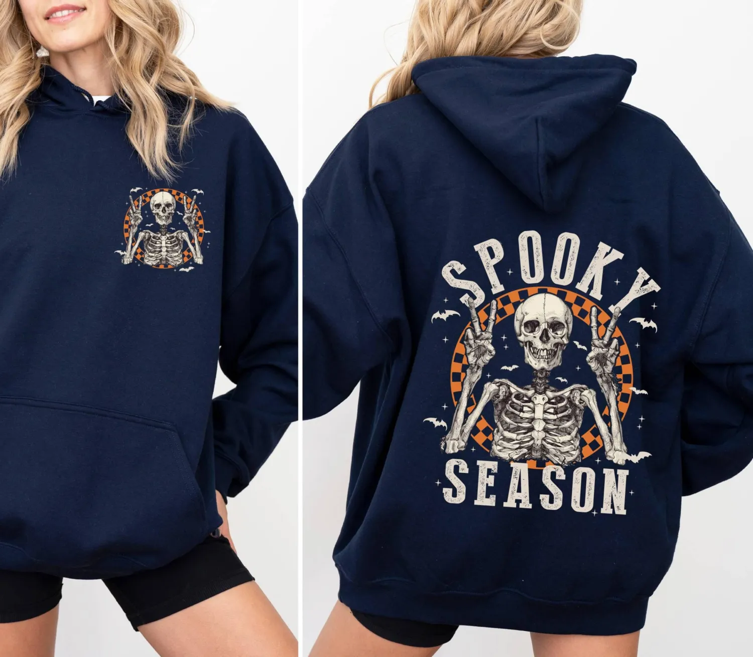 Retro Halloween Skeleton Spooky Season Hoodie Retro Halloween Skeleton Spooky Season Hoodie