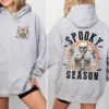 Retro Halloween Skeleton Spooky Season Hoodie Retro Halloween Skeleton Spooky Season Hoodie