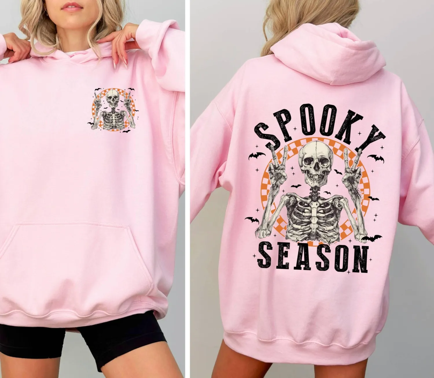 Retro Halloween Skeleton Spooky Season Hoodie Retro Halloween Skeleton Spooky Season Hoodie