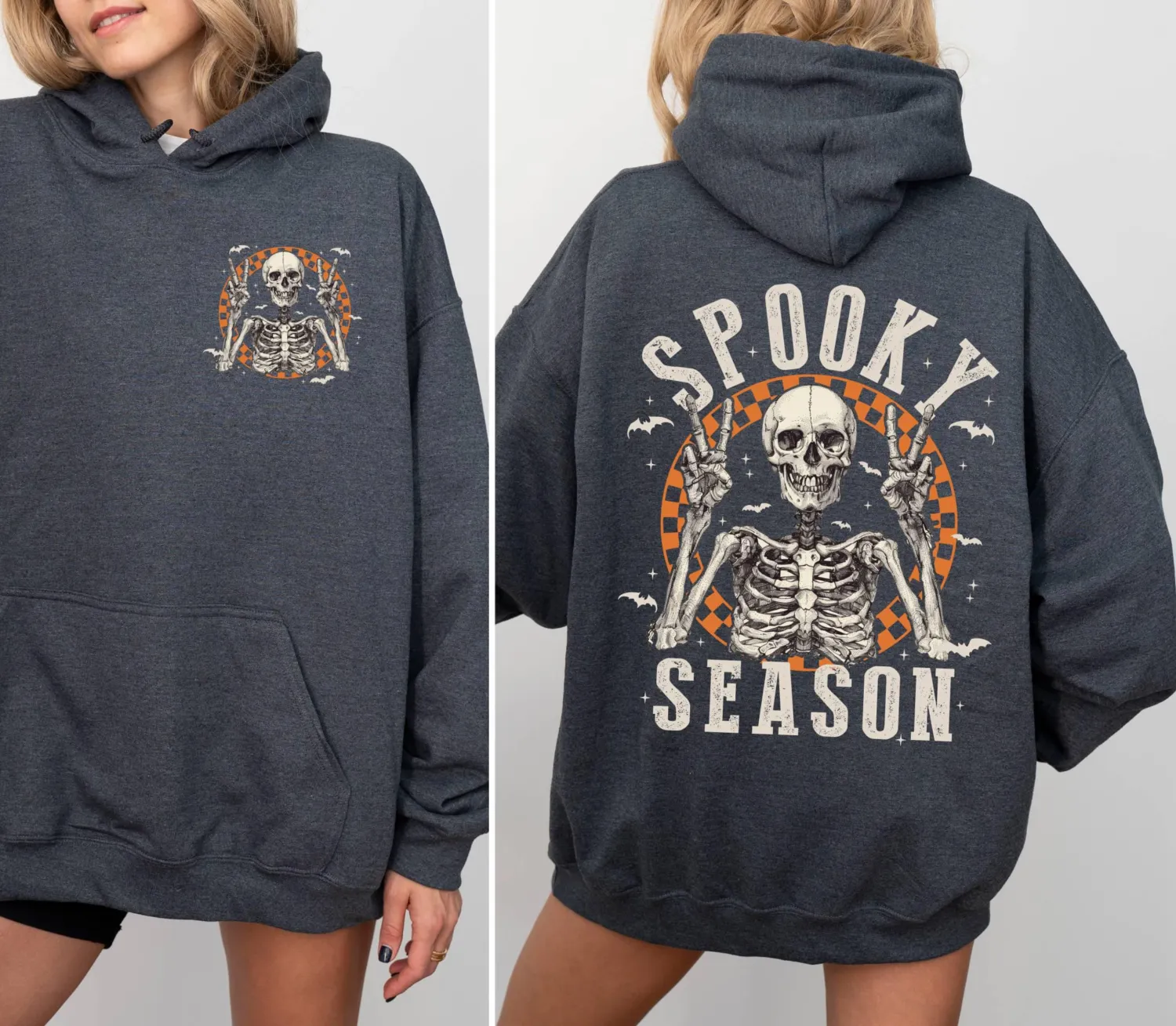 Retro Halloween Skeleton Spooky Season Hoodie Retro Halloween Skeleton Spooky Season Hoodie