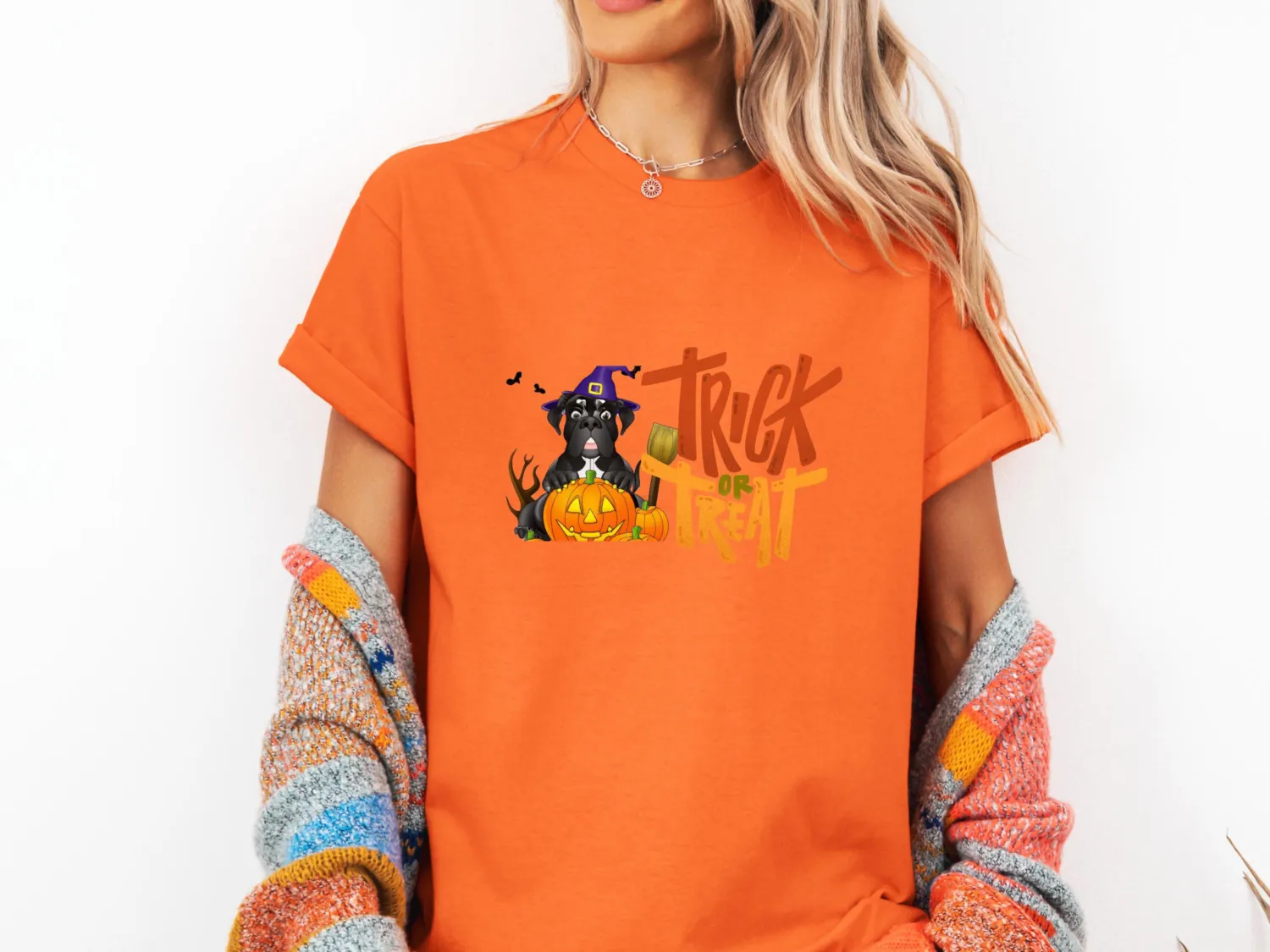 Funny Trick or Treat Mastiff Halloween T-Shirt Funny Trick or Treat Mastiff Halloween T-Shirt
