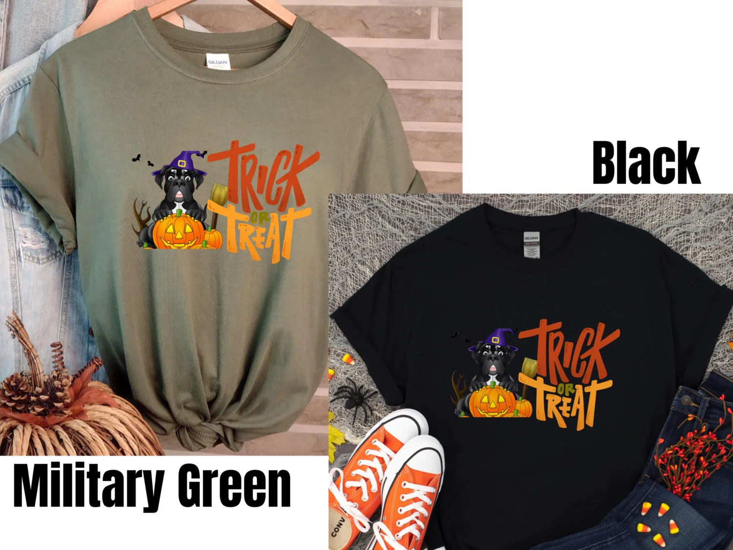 Funny Trick or Treat Mastiff Halloween T-Shirt Funny Trick or Treat Mastiff Halloween T-Shirt
