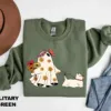 Cute Ghost Dog Halloween Sweatshirt Cute Ghost Dog Halloween Sweatshirt