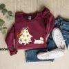 Cute Ghost Dog Halloween Sweatshirt Cute Ghost Dog Halloween Sweatshirt