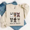 Funny Happy Halloween Dog Sweatshirt - Trick or Treat Funny Happy Halloween Dog Sweatshirt - Trick or Treat