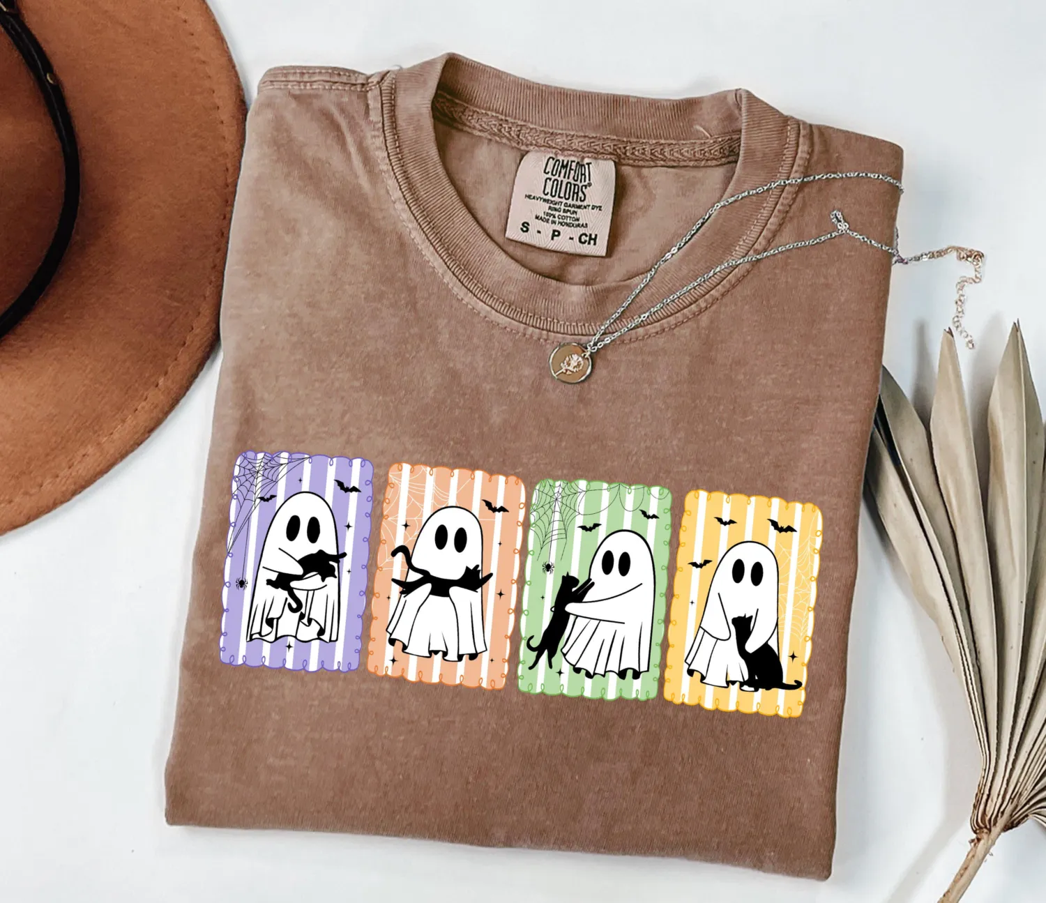 Cute Ghost Cat Halloween T-Shirt Cute Ghost Cat Halloween T-Shirt