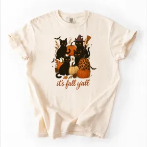 Retro Black Cat Halloween T-Shirt Retro Black Cat Halloween T-Shirt