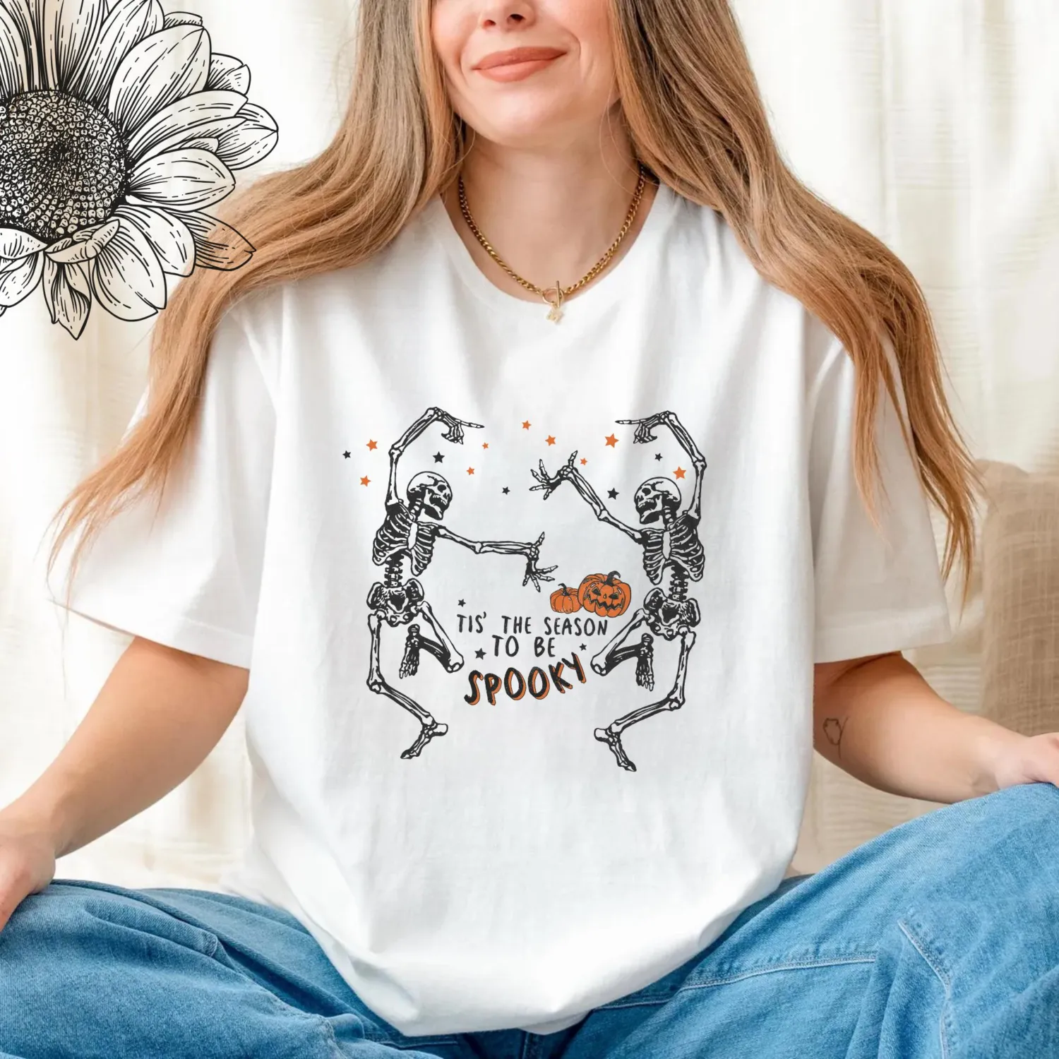 Tis the Season to Be Spooky Dancing Skeleton T-Shirt