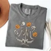Dancing Skeleton Pumpkin Halloween T-Shirt Dancing Skeleton Pumpkin Halloween T-Shirt