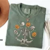 Dancing Skeleton Pumpkin Halloween T-Shirt Dancing Skeleton Pumpkin Halloween T-Shirt