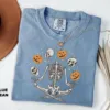 Dancing Skeleton Pumpkin Halloween T-Shirt Dancing Skeleton Pumpkin Halloween T-Shirt