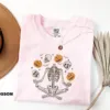 Dancing Skeleton Pumpkin Halloween T-Shirt Dancing Skeleton Pumpkin Halloween T-Shirt