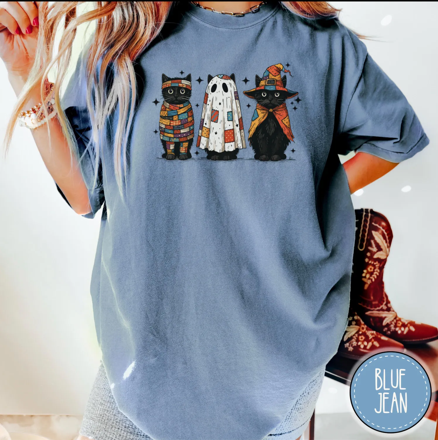 Vintage Black Cat Halloween T-Shirt Vintage Black Cat Halloween T-Shirt