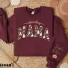 Personalized Spooky Mama Ghost Halloween Sweatshirt Personalized Spooky Mama Ghost Halloween Sweatshirt