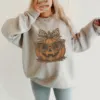 Leopard Pumpkin Halloween Sweatshirt Leopard Pumpkin Halloween Sweatshirt