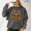 Leopard Pumpkin Halloween Sweatshirt Leopard Pumpkin Halloween Sweatshirt