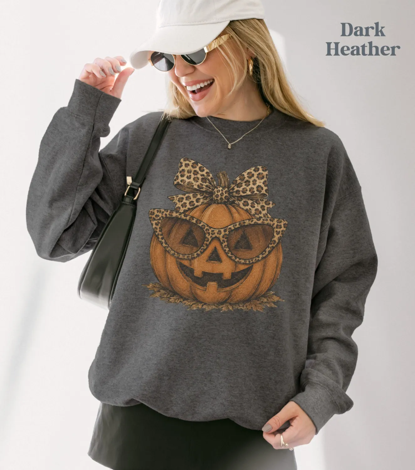 Leopard Pumpkin Halloween Sweatshirt Leopard Pumpkin Halloween Sweatshirt