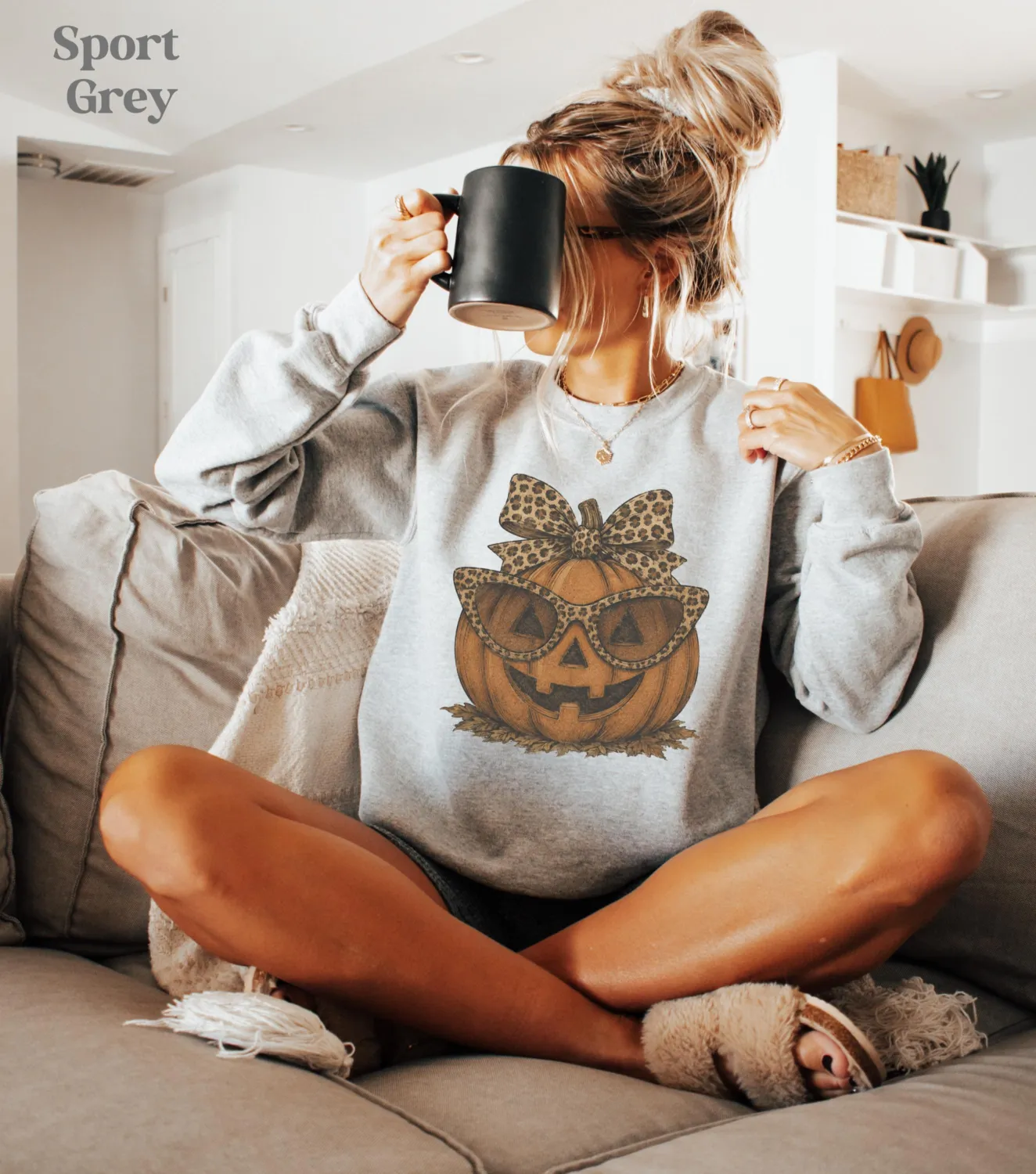 Leopard Pumpkin Halloween Sweatshirt Leopard Pumpkin Halloween Sweatshirt