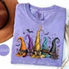 Colorful Witch Hats Halloween T-Shirt