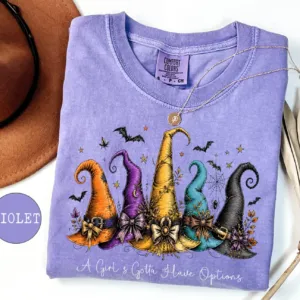 Colorful Witch Hats Halloween T-Shirt Colorful Witch Hats Halloween T-Shirt