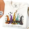 Colorful Witch Hats Halloween T-Shirt