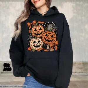 Funny Ghost Pumpkin Halloween Hoodie