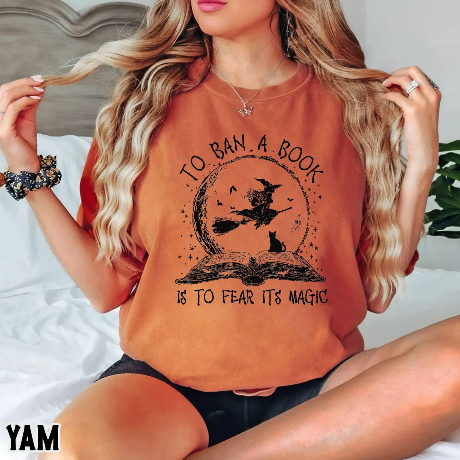 To Ban a Book Is to Fear Its Magic Witch T-Shirt To Ban a Book Is to Fear Its Magic Witch T-Shirt