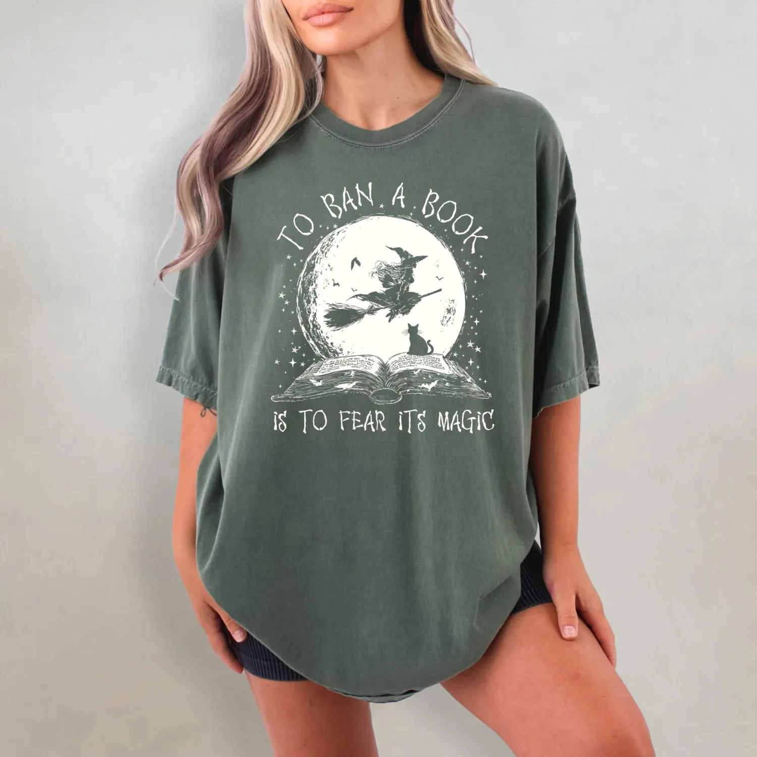 To Ban a Book Is to Fear Its Magic Witch T-Shirt To Ban a Book Is to Fear Its Magic Witch T-Shirt