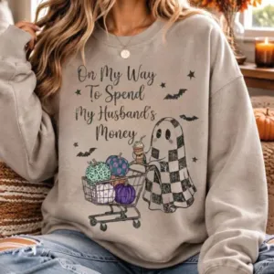 Funny Ghost Pumpkin Halloween Sweatshirt