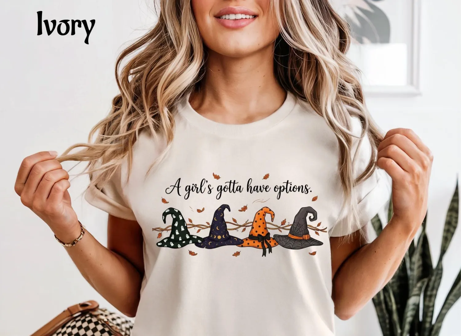 A Girl's Gotta Have Options Witch Halloween T-Shirt