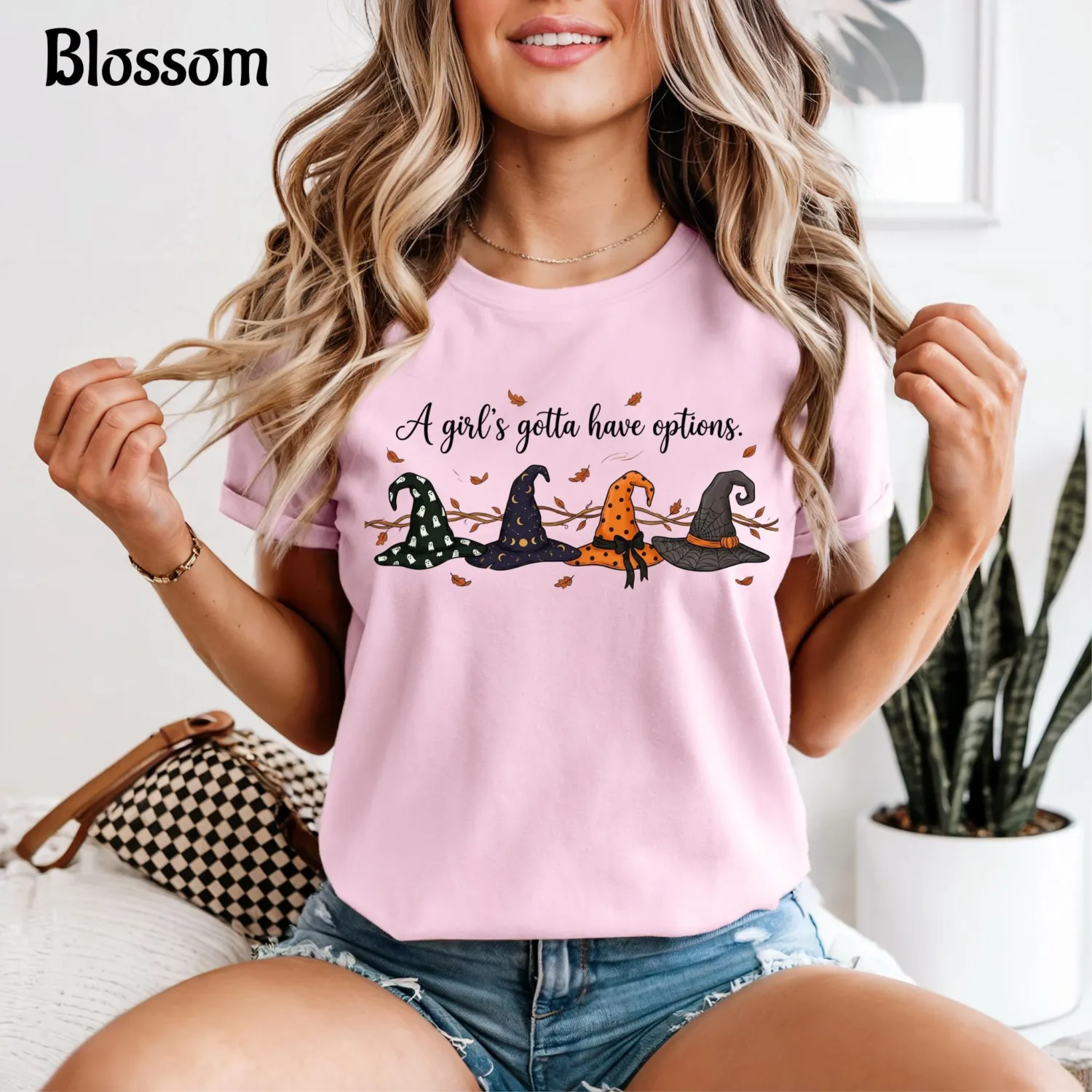 A Girl's Gotta Have Options Witch Halloween T-Shirt
